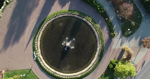 A fountain in the city 库存影片 140730401