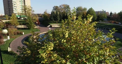 A fountain in the city 库存影片 140730464