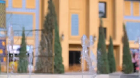Fountain in the city in slow motion. Stock Footage 241489082