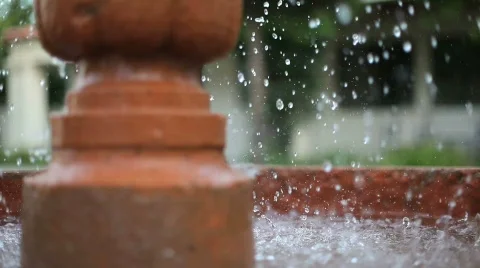 Fountain close-up 動画素材 587933