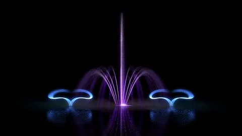 Fountain combined shape Stock Illustration