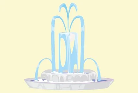 Fountain Concept Illustration Stock Illustration