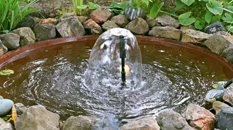 Fountain in the country Stock Footage 37546043