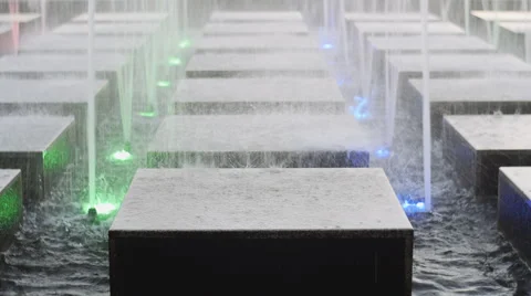 Fountain Cubes Stock Footage 50879807