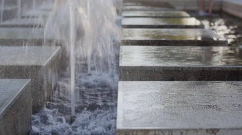 Fountain Cubes Stock Footage 50880106