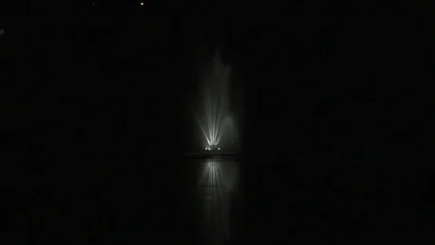 Fountain in the Dark Video stock 98566887