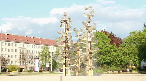 Fountain in Dresden Stock Footage 39899762