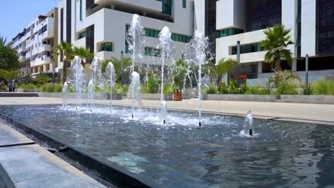 Fountain en slow motion Video stock 157339628