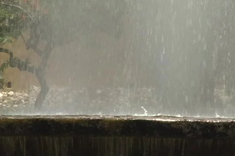 Fountain falling droplets Stock Footage 701258