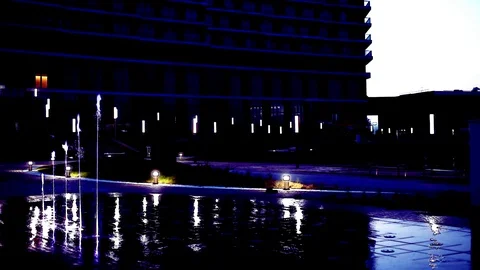 Fountain on the floor Stock Footage 87351224