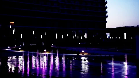 Fountain on the floor Stock Footage 87757795