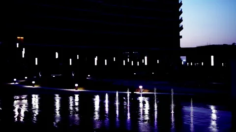 Fountain on the floor Stock Footage 87758051