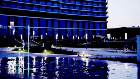 Fountain on the floor Stock Footage 87760144