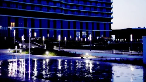 Fountain on the floor Stock Footage 87797642