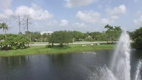 Fountain in Florida Stock Footage 202158898