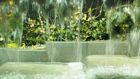 Fountain with flowers Stock Footage 151401553