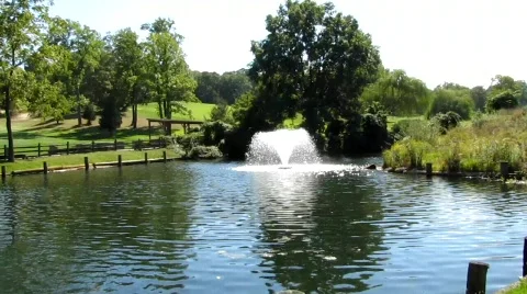 Fountain Flowing Stock Footage 860888