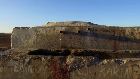 A fountain flowing through two pipes, Stock Footage 119124783