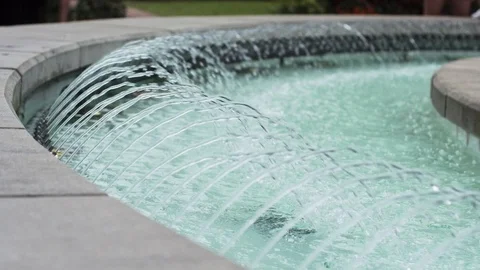 A Fountain Flows In A Small Town Square Stock Footage 87476959