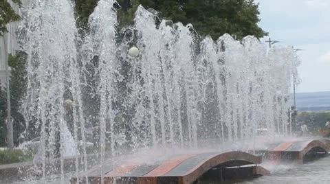 Fountain Stock Footage 8948473