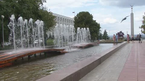 Fountain Stock Footage 8948597