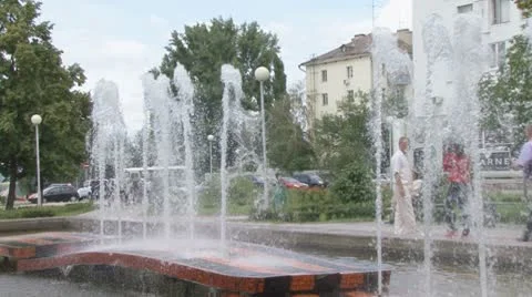 Fountain Stock Footage 8948726
