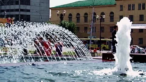 Fountain Stock Footage 9322935