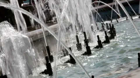 A fountain Stock Footage 11023078