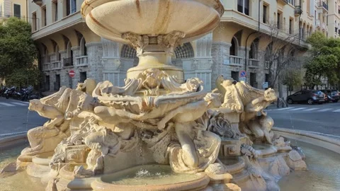 The Fountain of the Frogs, in the Coppede district, Rome Italy Stock Footage 249754296
