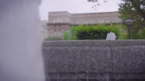 The fountain in front of the big palace. Stock Footage 68727280