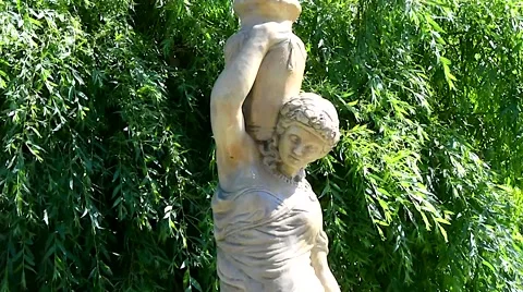 Fountain in Garden 02CUsvv Stock Footage 47212502