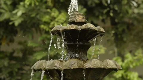 Fountain in the garden Stock Footage 165080908