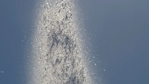 Fountain glittering in the sunlight Stock Footage 103164635