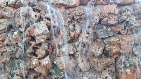 Fountain in greenery garden Stock Footage 130355121