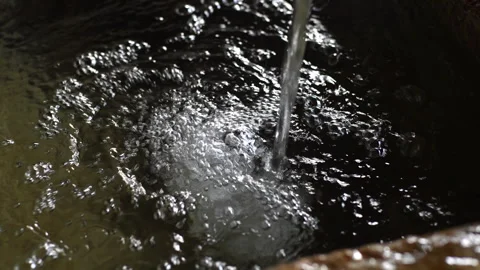 Fountain gushing Video stock 296904438