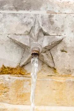 Fountain with gushing Stock Photos