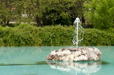 Fountain with gushing 写真素材
