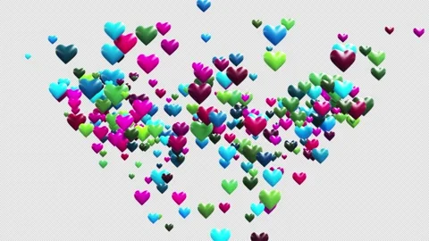 Fountain Of Hearts Stock Footage 168694734