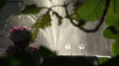 Fountain in Hull UK Stock Footage 11633941
