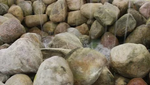 Fountain in a kind falls Stock Footage 9140235