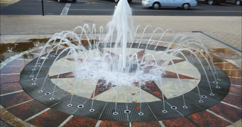Fountain in Krasnodar Stock Footage 54576900