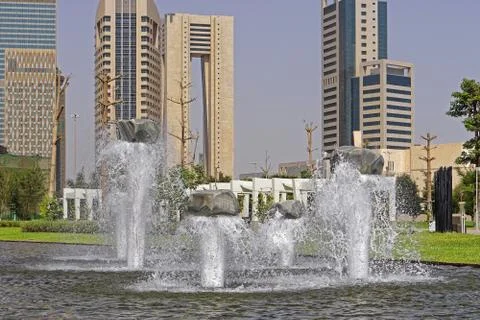 Fountain in Kuwait Stock Photos