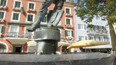 Fountain, Lienz, Austria Stock Footage 79656439