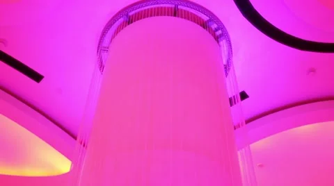 Fountain with lights Stock Footage 45860634