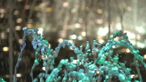 Fountain Lights Slow Motion Video Background Video stock 155754632