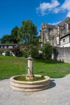Fountain in Limoges Stock Photos