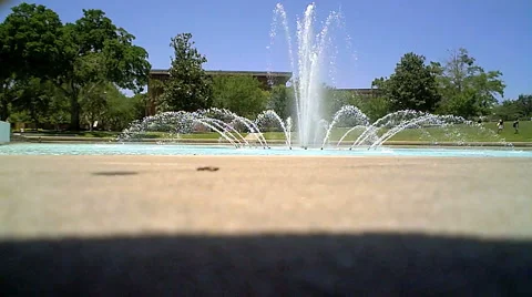 Fountain Low Shot Video stock 5225843