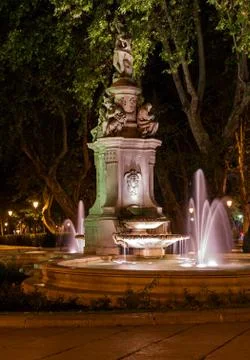 Fountain in Madrid Stock Photos