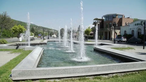 Fountain in Mtskheta old capital of Georgia Stock Footage 77547462