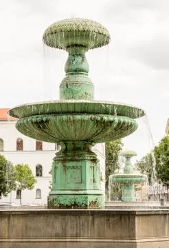 Fountain in Munich Stock Photos